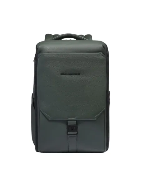 Piquadro Than travel backpack with 15.6 computer compartment, green
