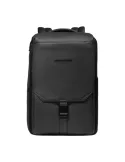 Zaino porta pc da 15,6 in pelle Piquadro Than, nero