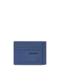 Porta carte di credito sottile Piquadro Than, blu