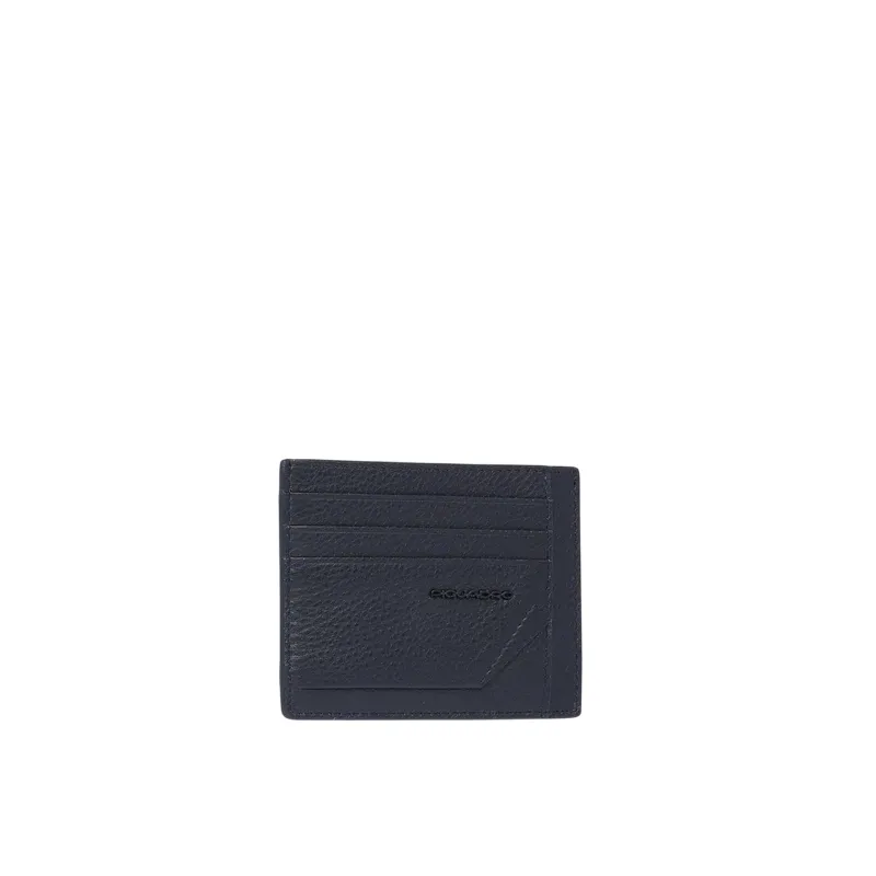 Piquadro Than slim leather credit card holder, black 2