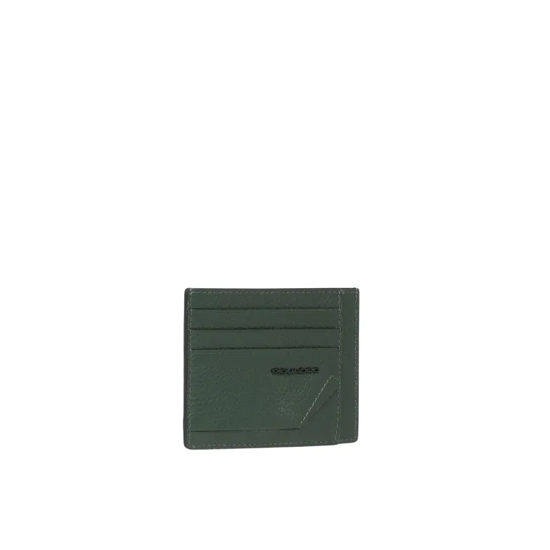 Porta carte di credito sottile Piquadro Than, verde 2