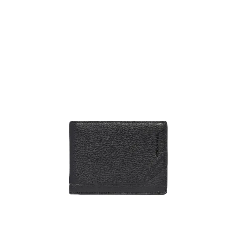 Piquadro Than leather men's wallet with coin purse, black 2