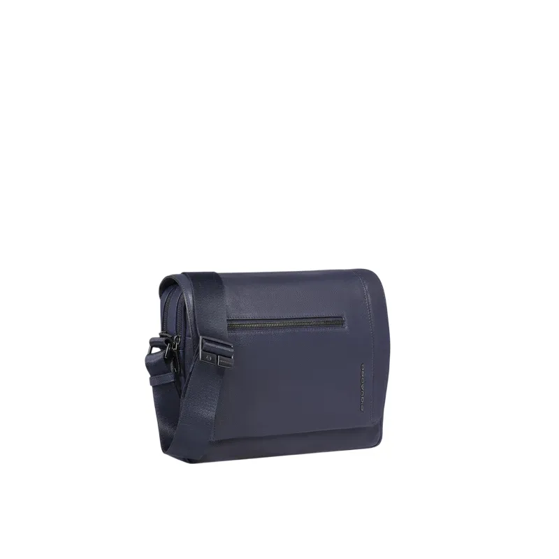 Borsa a tracolla piccola porta iPad® Piquadro Cronus, blu 2