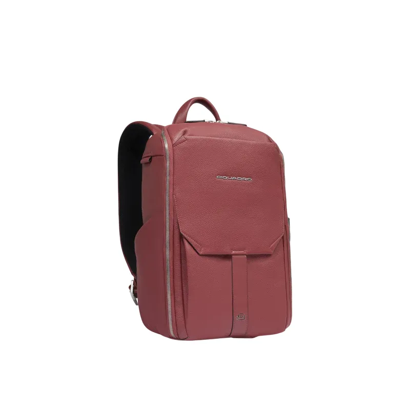 Piquadro Than small leather backpack with 13.3 laptop... 2