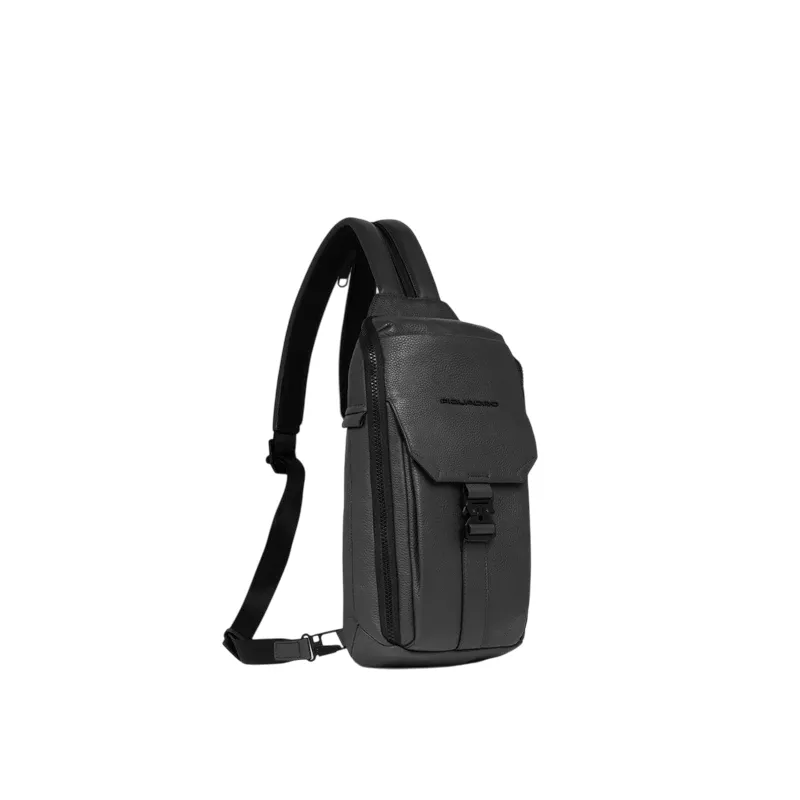 Piquadro Than Umhängetasche/Rucksack, schwarz 2