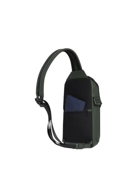 Monospalla indossabile a zaino porta iPad®mini Piquadro Than, verde