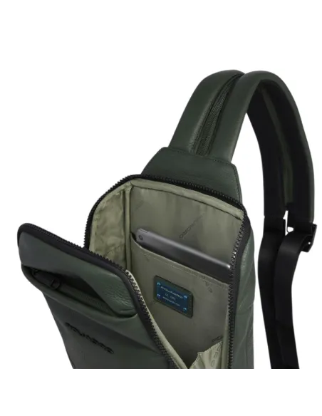 Piquadro Than monoslig bag/backpack, green