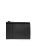 Piquadro Circle Leder iPad mini Clutch, schwarz