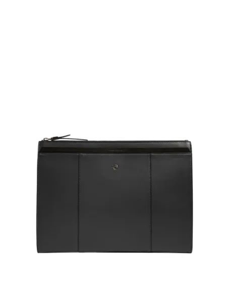 Pouch donna porta iPad mini in pelle Piquadro Circle, nera