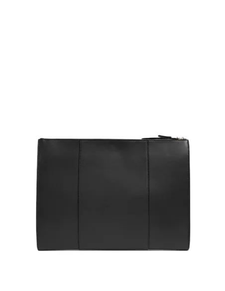 Pouch donna porta iPad mini in pelle Piquadro Circle, nera