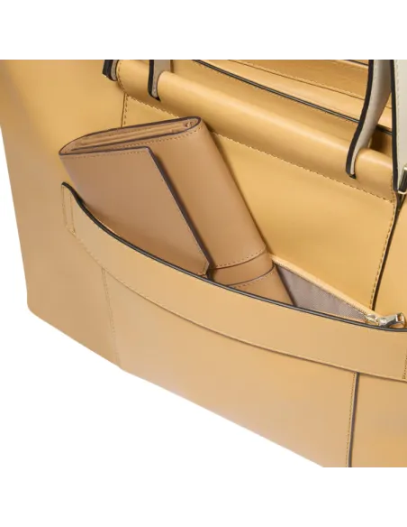 Shopping Piquadro Circle con porta pc, gialla