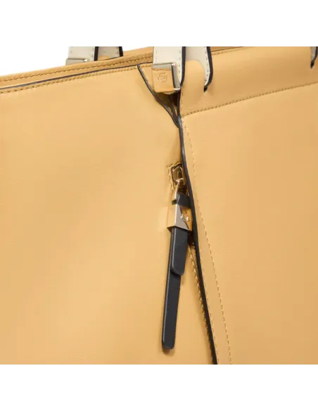 Shopping Piquadro Circle con porta pc, gialla