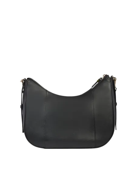 Piquadro Circle leather shoulder bag, black