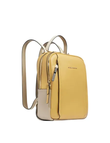 Women's iPad®Pro12.9" backpack PQ Circle, yellow-beige