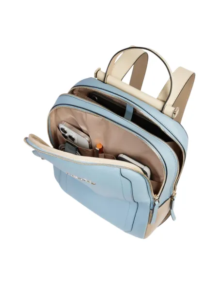 Women's iPad®Pro12.9" backpack PQ Circle, light blue-beige