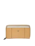 Damengeldbörse mit Reißverschlussoffnung Piquadro Circle, gelb-beige