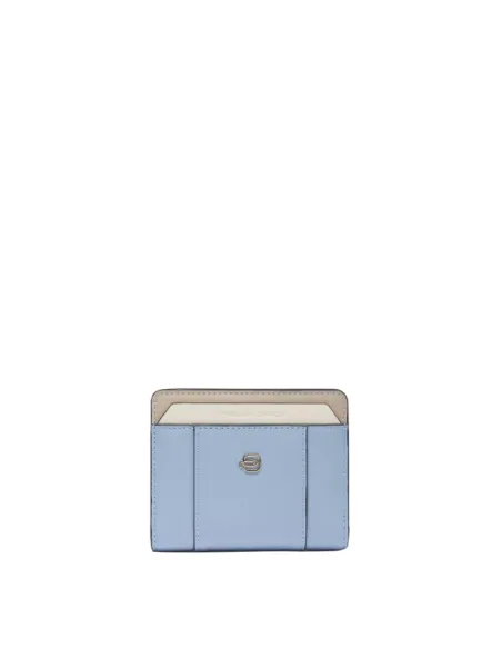 Piquadro Circle small ladies' wallet, light blue-beige