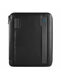 Piquadro Pulse leather notepad holder, black