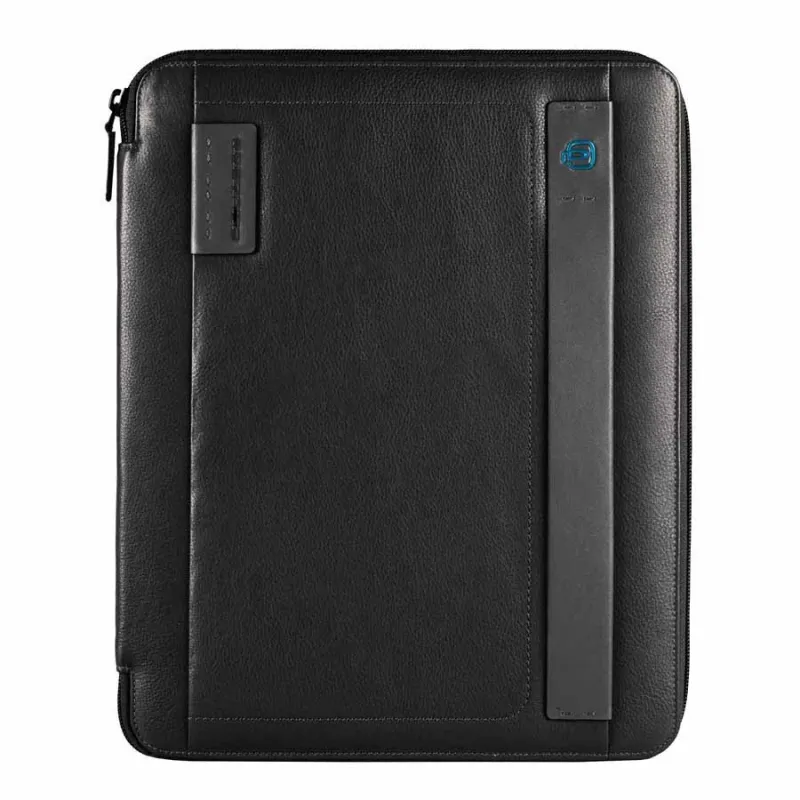 Portablocco in pelle Piquadro Pulse, nero