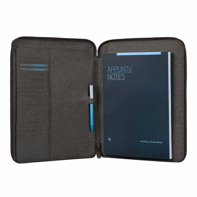 Piquadro Pulse leather notepad holder, black 2
