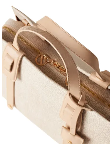 Borbonese Déjeuner Handtasche, sand