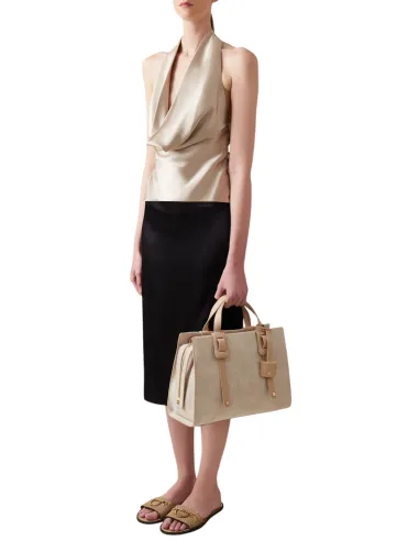 Borbonese Déjeuner handbag, sand