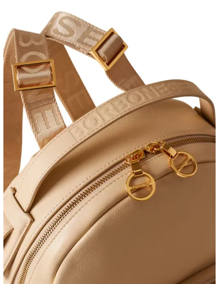 Zaino donna in pelle Borbonese, sabbia