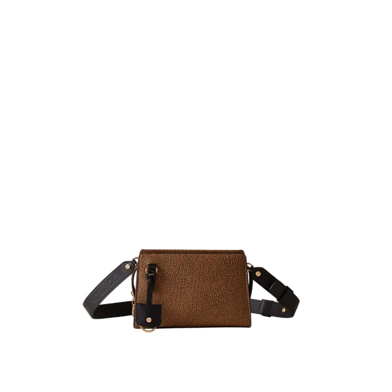 Borbonese Déjeuner crossbody bag, op natural-black