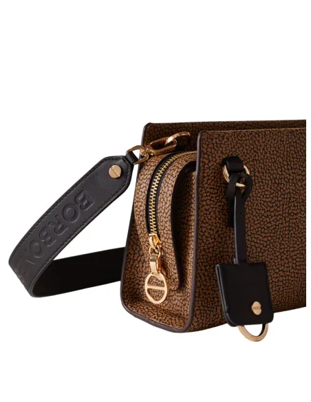 Borbonese Déjeuner crossbody bag, op natural-black