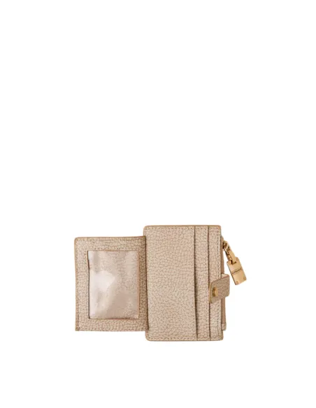 Borbonese coin and credit card holder, sand