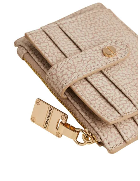 Borbonese coin and credit card holder, sand