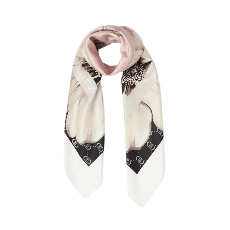 Foulard Maxi Flower Liu Jo, nero