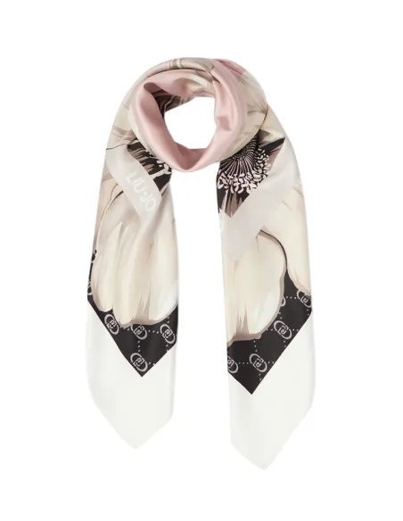 Liu Jo Maxi Flower scarf, black