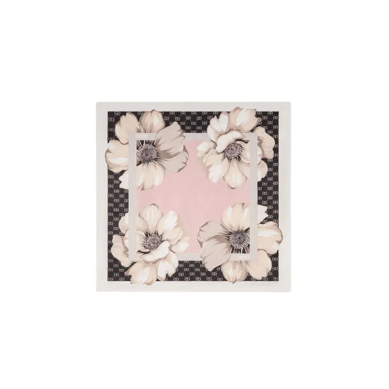 Liu Jo Maxi Flower Schal, schwarz 2