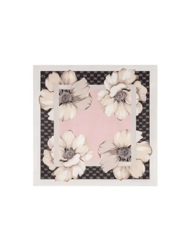 Liu Jo Maxi Flower Schal, schwarz