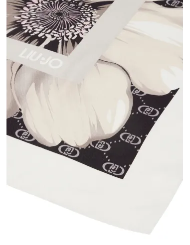 Foulard Maxi Flower Liu Jo, nero