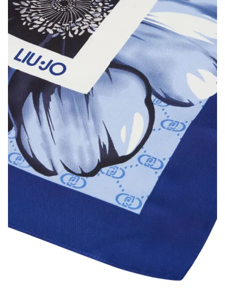 Liu Jo Maxi Flower Schal, blau