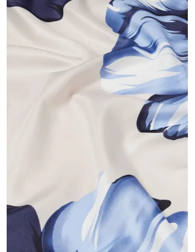 Liu Jo Maxi Flower scarf, sodalite blue