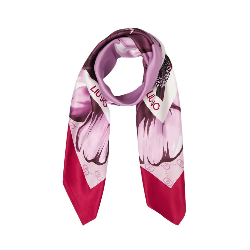 Liu Jo Maxi Flower Schal, sangria