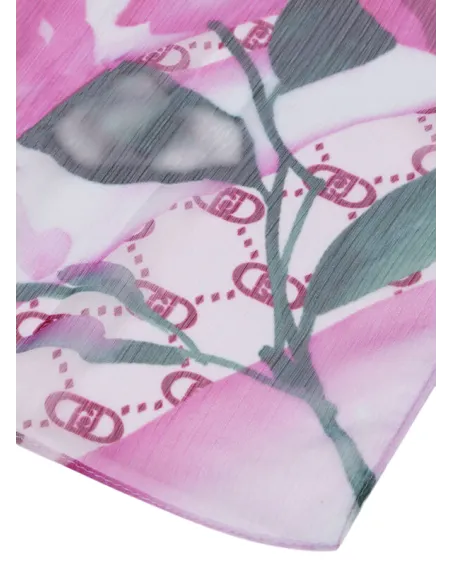 Stola Watercolor Flower Liu Jo, sangria