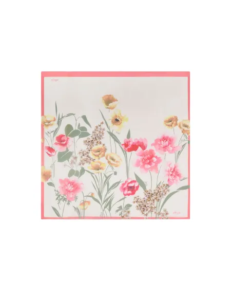 Weißer Liu Jo-Schal mit Blumen