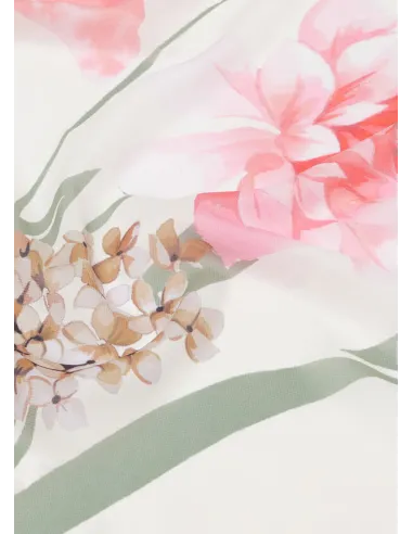 Foulard Liu Jo Garden, cloudy coral