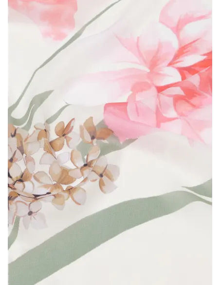 Liu Jo white scarf with flowers