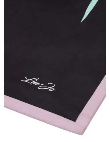 Liu Jo black scarf with flowers