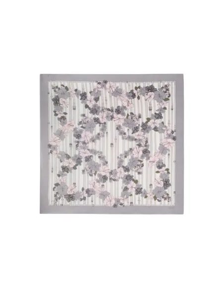 Foulard Liu Jo con disegni floreali, nero