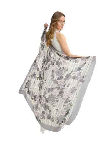 Foulard Liu Jo con disegni floreali,...