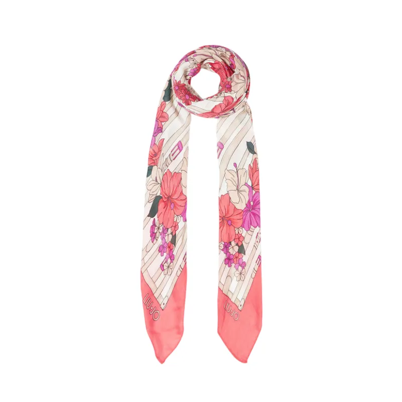 Liu Jo scarf with floral design, glam juice