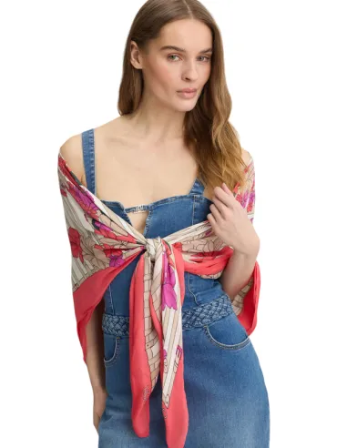 Liu Jo scarf with floral design, glam...