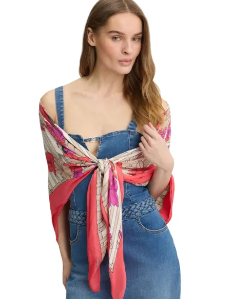Liu Jo scarf with floral design, glam juice