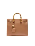 Liu Jo bag with handles in bamboo effect, brown